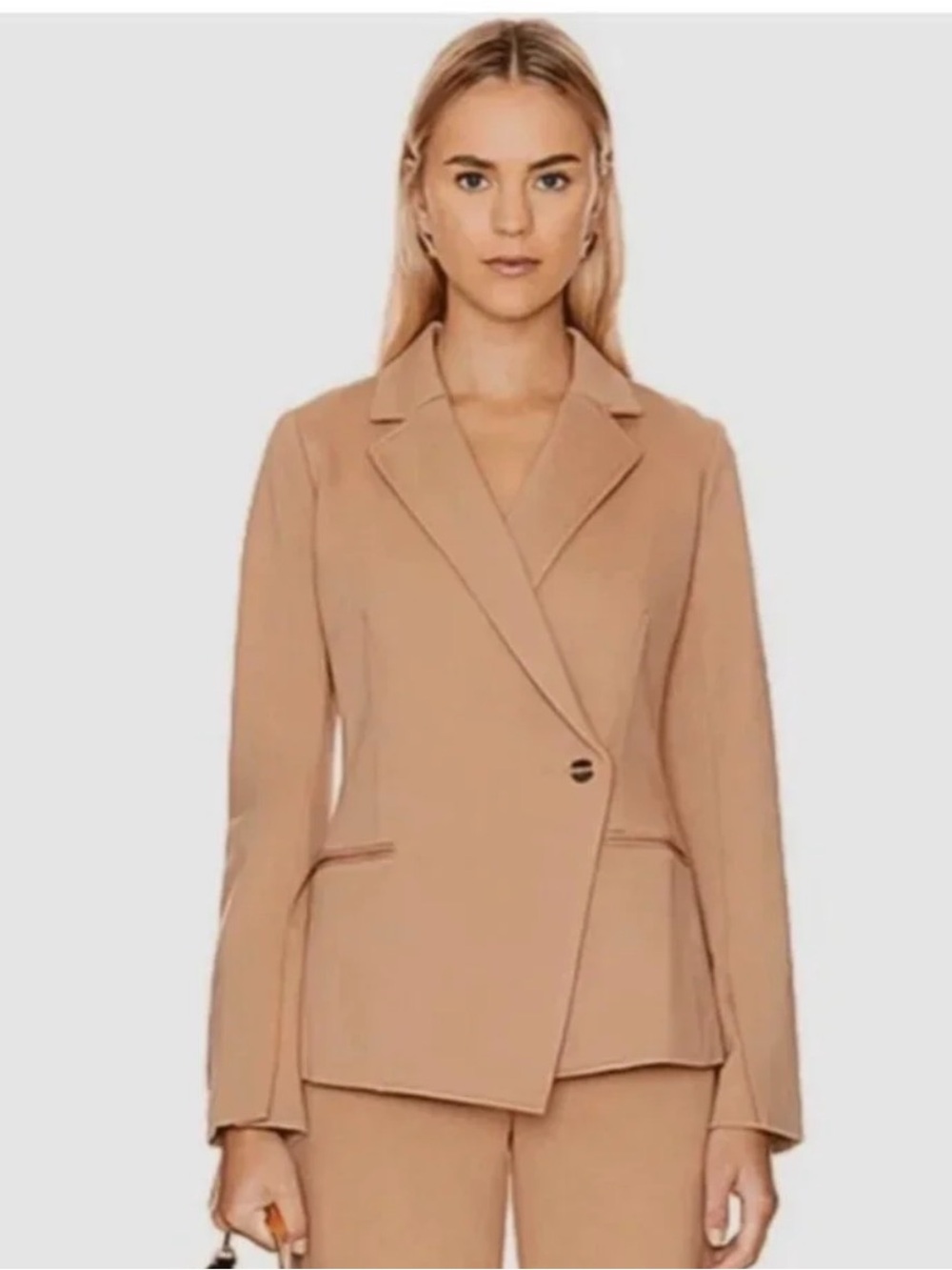 Spanx NWT Black Perfect Asymmetrical Tailored Academia Blazer